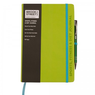 'A' Grade Sports Fitness & Diet Notebook A5