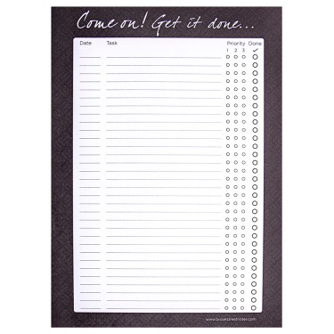 To Do List Notepad A4 - Come on! Get it done...